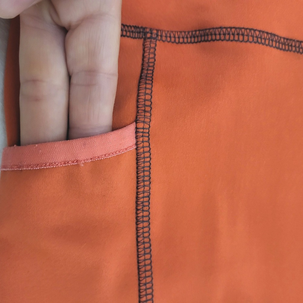 Riding Sport Dover Saddler Rust Orange Full Seat Silicone Grip Riding Tights L - Picture 6 of 12